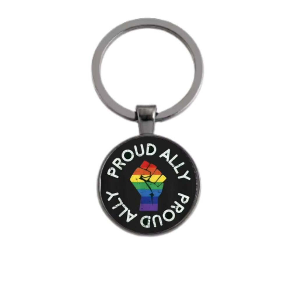 PROUD ALLY CUSTOM KEY RING - Picture 2 of 4